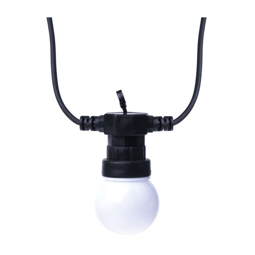 LED zunanji dekorativni niz 10xLED/10m IP44 bela