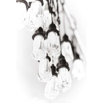 LED zunanji dekorativni niz 16×LED 8,6 m IP44 hladna bela