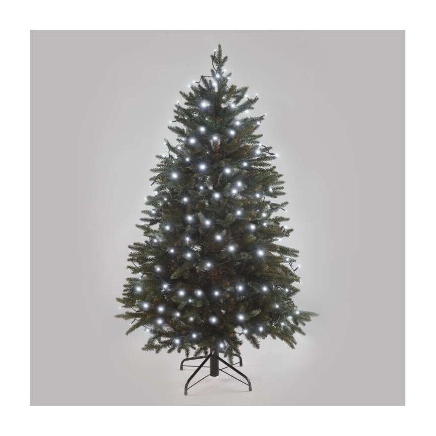 LED zunanji dekorativni niz 180 LED / 8 načinov, 23 m, IP44, hladna bela