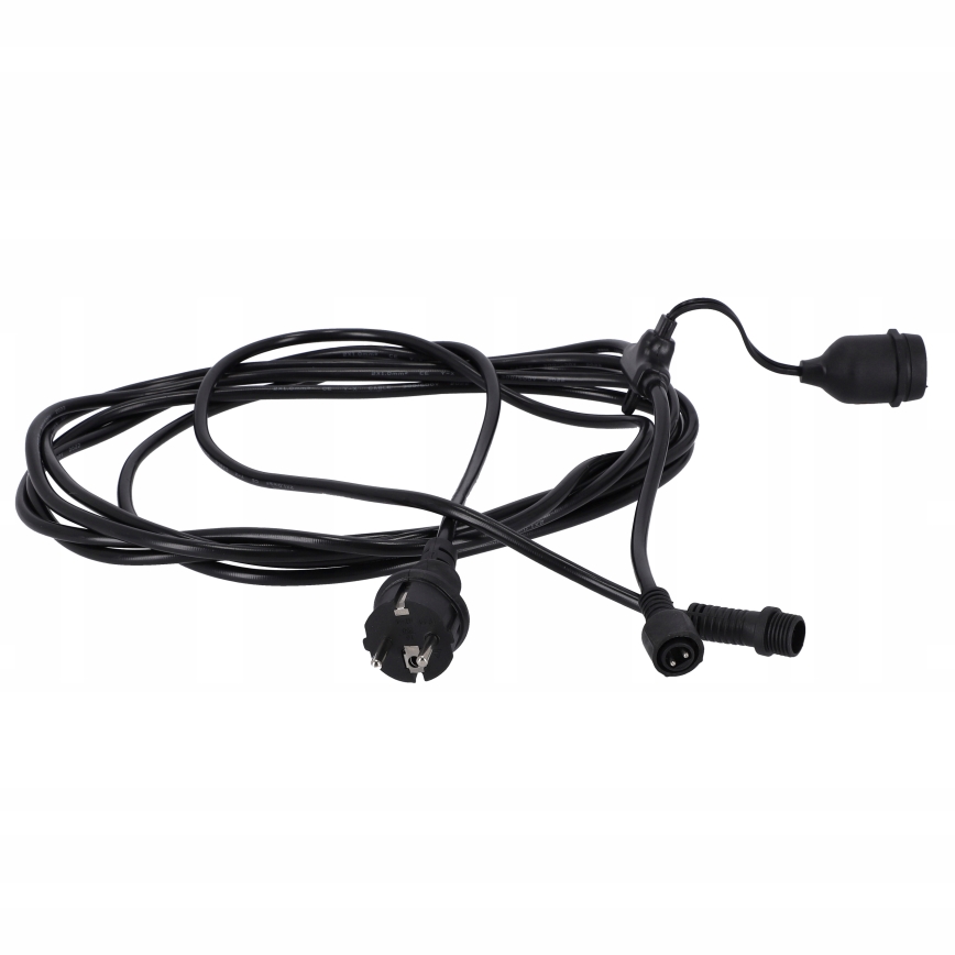 LED zunanji dekorativni niz 20xE27/1W/230V, 20,94 m, IP44, črna