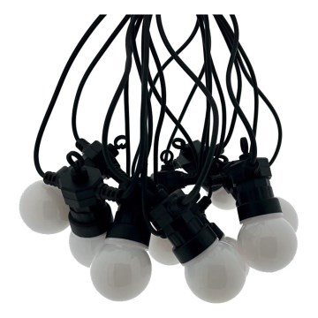 LED zunanji dekorativni svetlobni niz 10xLED/0,36W/230V 4,5 m IP44 črna