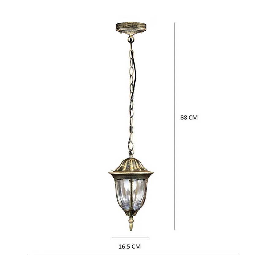 LED Zunanji lestenec FLORENCJA 1xE27/10W/230V IP43