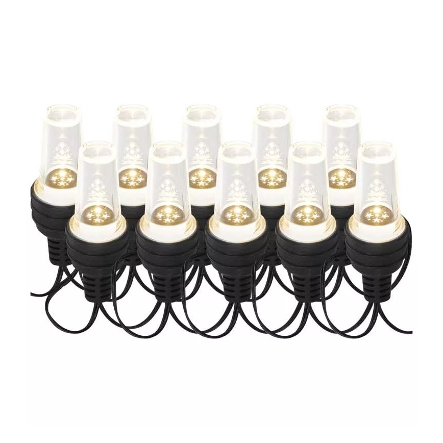 LED zunanji niz 10xLED/9,5 m IP44 hladna bela