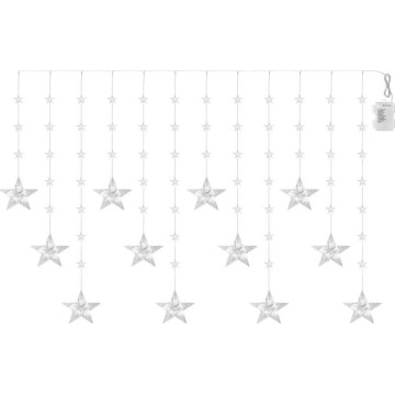 LED zunanji niz 120xLED/8 funkcij 3xAA 1,7 m IP44 hladna bela