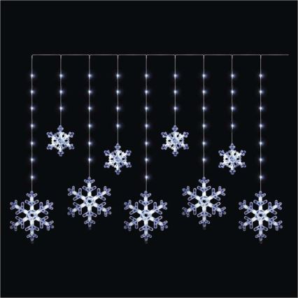 LED zunanji niz 131xLED/1,6m IP44 hladna bela