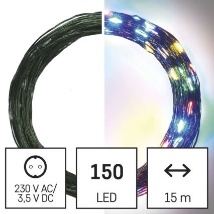 LED zunanji niz 150xLED/20m IP44 večbarven