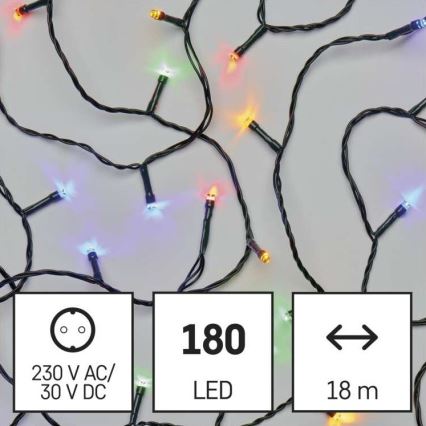LED zunanji niz 180xLED/23m IP44 večbarven