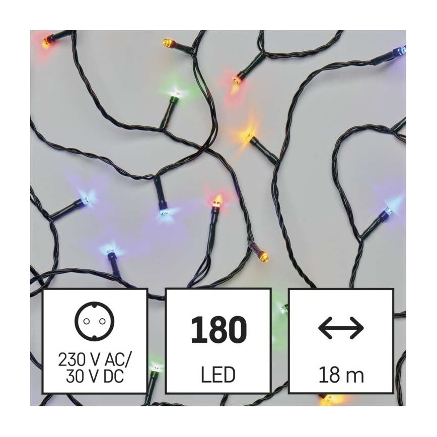 LED zunanji niz 180xLED/23m IP44 večbarven