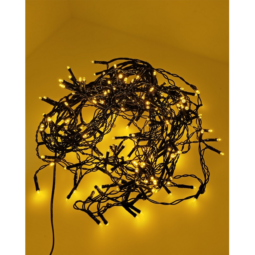 LED zunanji niz 200 LED/230 V, 7,6 m, IP44, črn