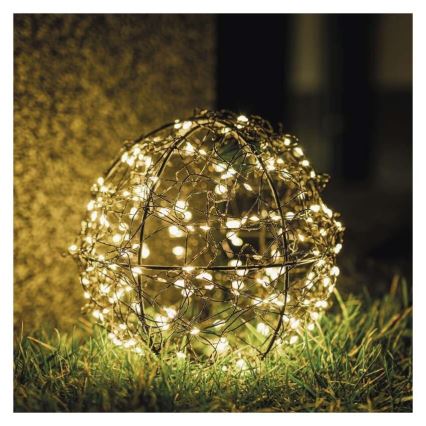 LED zunanji niz 200xLED 5 m IP44 topla bela