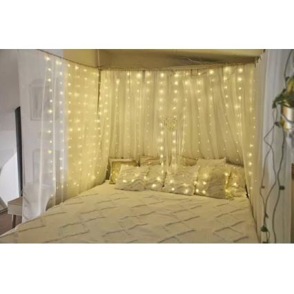 LED zunanji niz 240xLED/8 funkcij 6,7 m IP44 topla bela