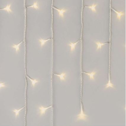LED zunanji niz 300 LED/8 načinov, 10 m, IP44, topla bela + daljinski upravljalnik