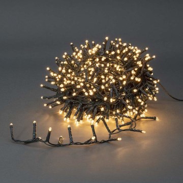 LED zunanji niz, 400 LED, 7 funkcij, 11 m, IP44, topla bela