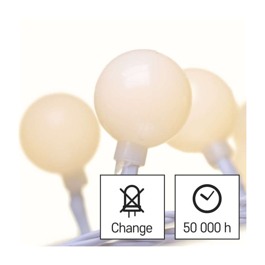 LED zunanji niz 40xLED/9m IP44 topla bela