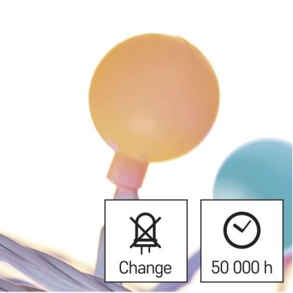 LED zunanji niz 40xLED/9m IP44 večbarven