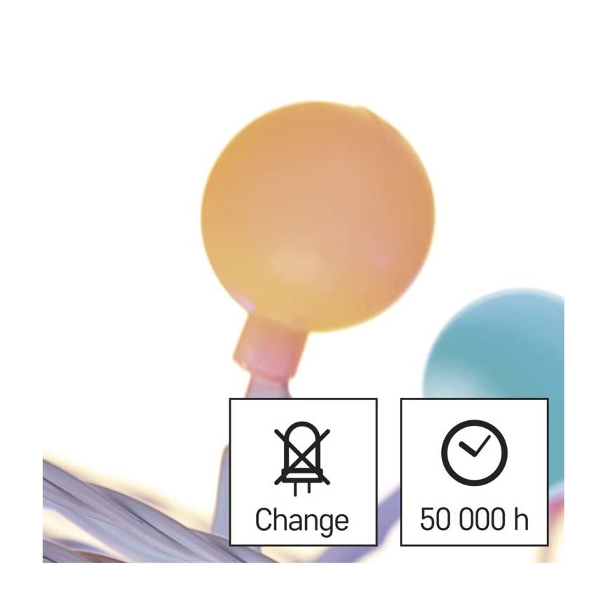 LED zunanji niz 40xLED/9m IP44 večbarven