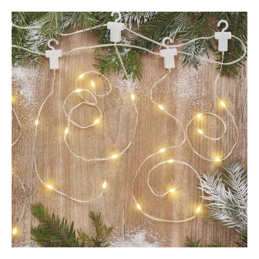 LED zunanji niz 54xLED/8 funkcij 6,7x0,7m IP44 topla bela