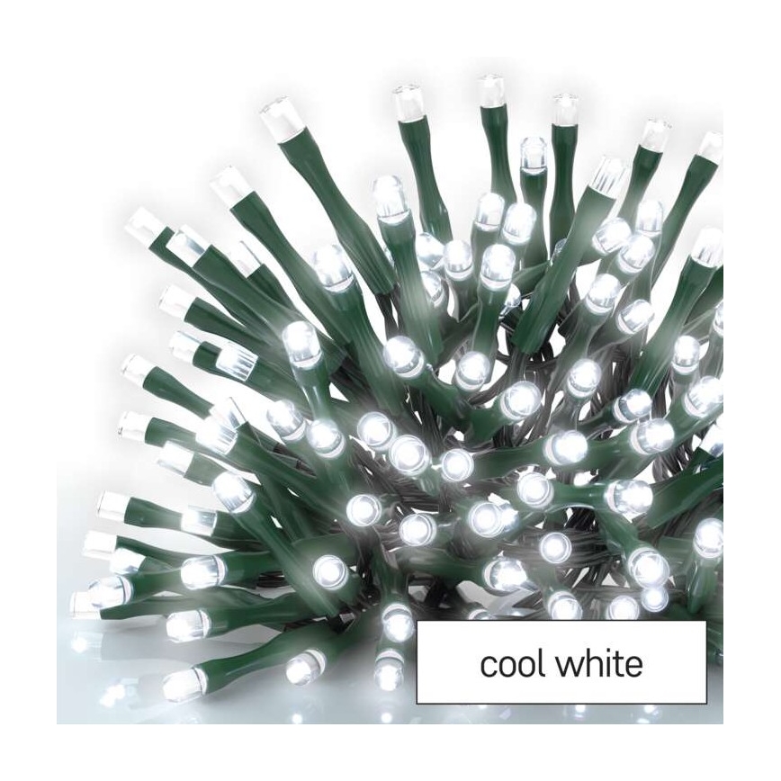LED zunanji niz 600xLED/8 načinov 15m IP44 hladna bela