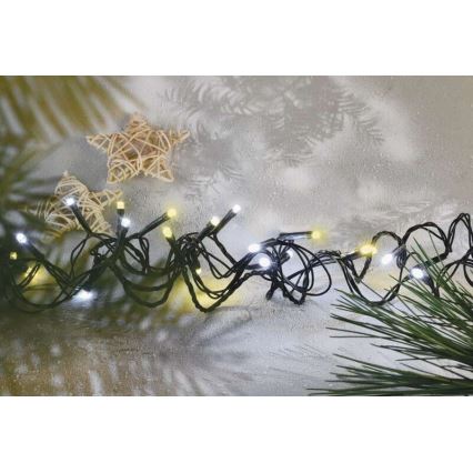 LED zunanji niz 80 LED, 2 načina, 13 m, IP44, topla/hladna bela