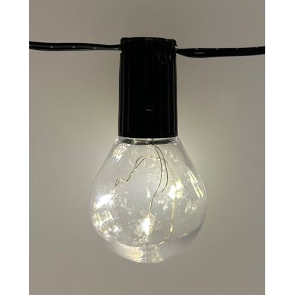 LED zunanji okrasni niz 20xLED/0,075W/230V 5,8 m IP44 črn