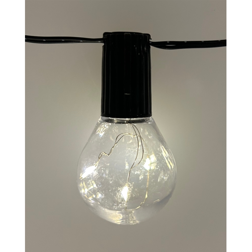 LED zunanji okrasni niz 20xLED/0,075W/230V 5,8 m IP44 črn