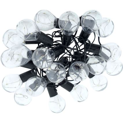 LED zunanji okrasni niz 20xLED/0,075W/230V 5,8 m IP44 črn