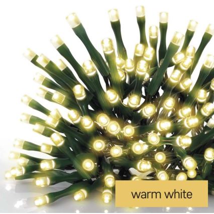 LED zunanji okrasni niz, 240 LED, 8 načinov, 29 m, IP44, topla bela
