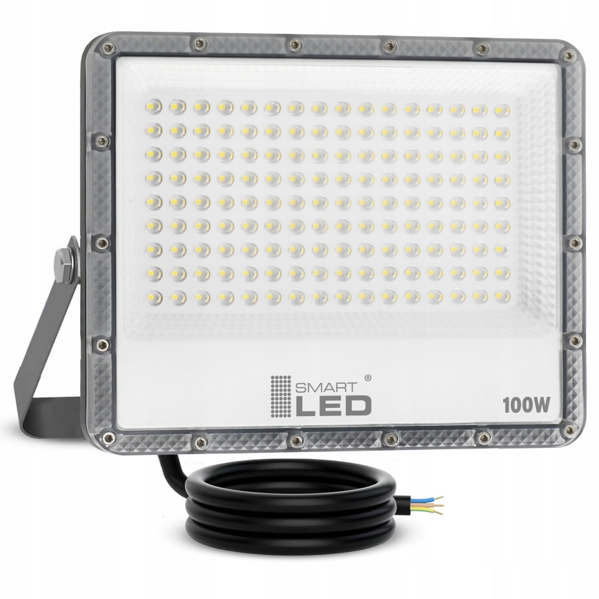LED zunanji reflektor 100 W, 230 V, 4500 K, IP65, siva