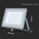 LED Reflektor SAMSUNG CHIP LED/100W/230V 4000K IP65 siv