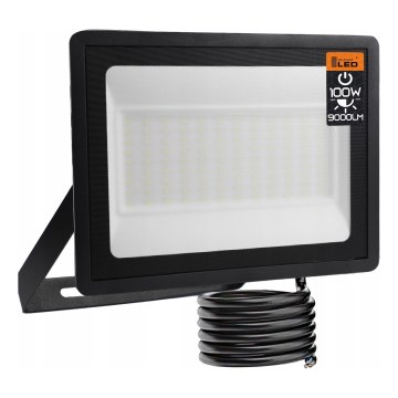 LED zunanji reflektor LED/100W/230V 4500K IP65 črn