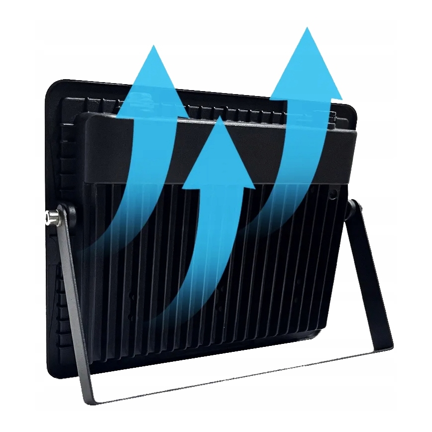 LED zunanji reflektor s senzorjem gibanja in senzorjem mraka LED/100W/230V 4500K IP65 črna