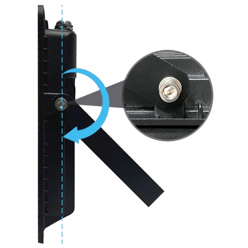 LED zunanji reflektor s senzorjem gibanja in senzorjem mraka LED/100W/230V 4500K IP65 črna