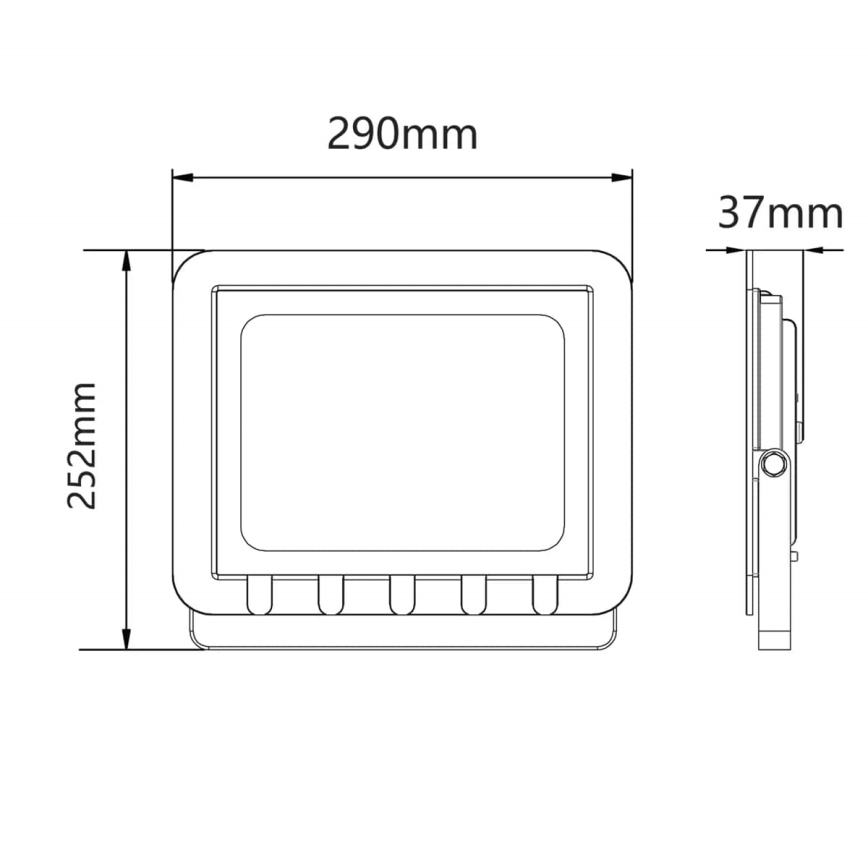 LED Zunanji reflektor LED/100W/230V IP65
