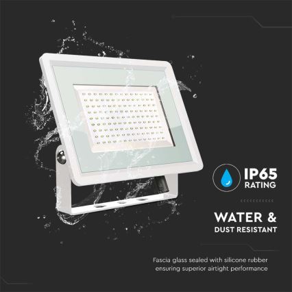 LED Zunanji reflektor LED/200W/230V 4000K IP65 bela