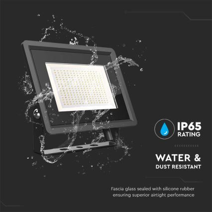 LED Zunanji reflektor LED/200W/230V 4000K IP65 črna