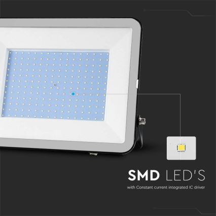 LED Zunanji reflektor SAMSUNG CHIP LED/200W/230V 4000K IP65 črna