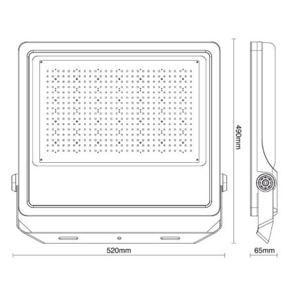 LED Zunanji reflektor PROFI PLUS LED/400W/230V 5000K IP66