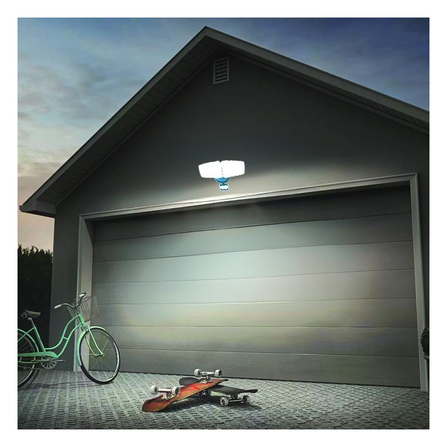 LED Zunanji reflektor s senzorjem LED/24W/230V 3000/4000/6000K IP54 antracit