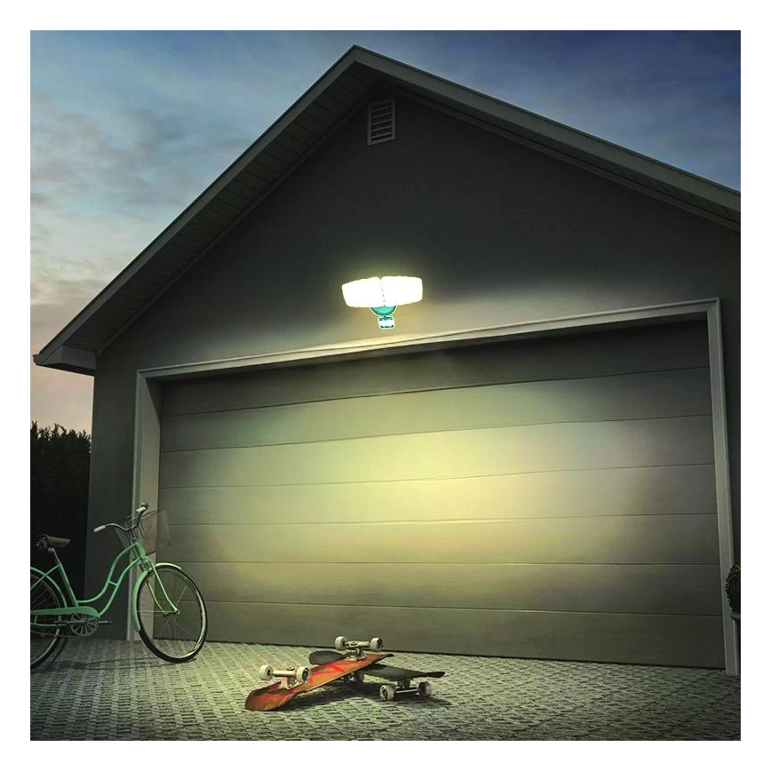 LED Zunanji reflektor s senzorjem LED/24W/230V 3000/4000/6000K IP54 antracit