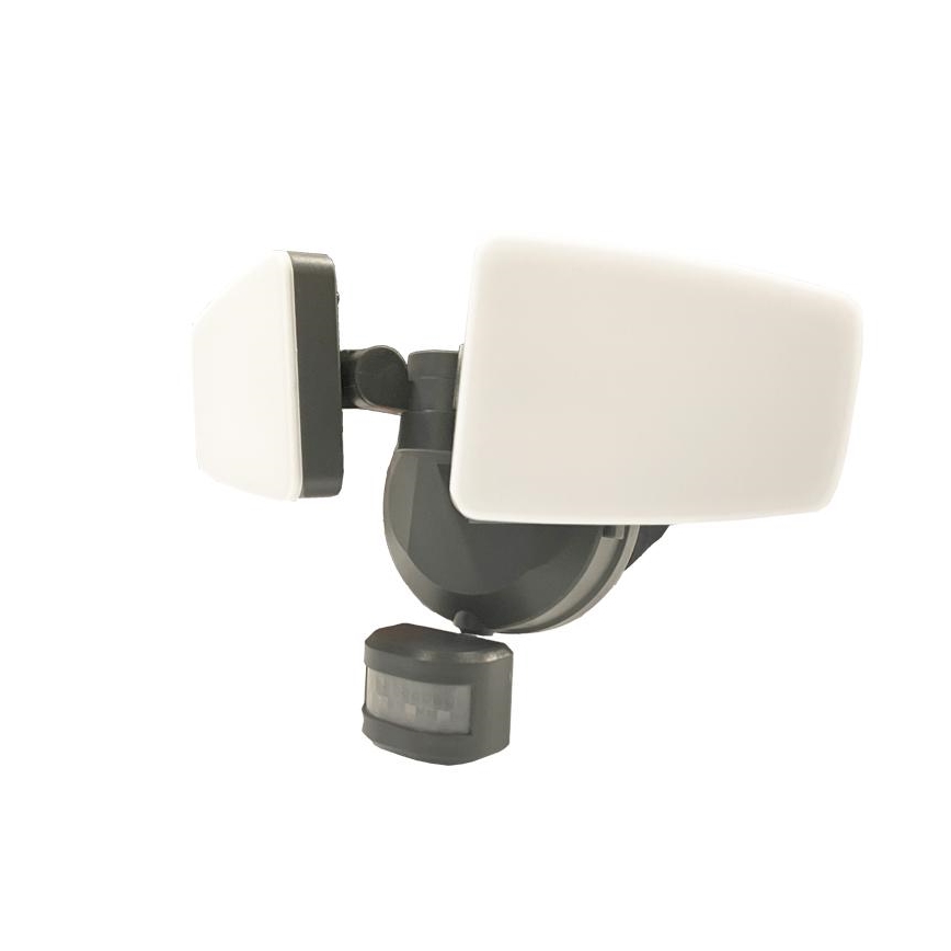 LED Zunanji reflektor s senzorjem LED/24W/230V 3000/4000/6000K IP54 antracit