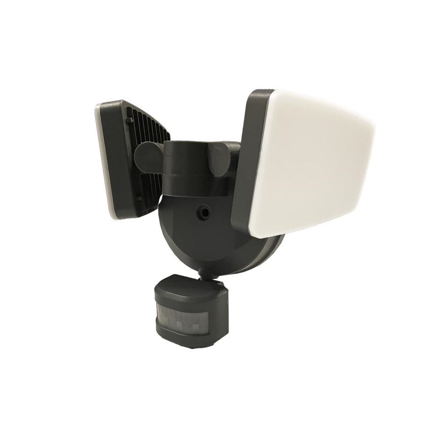 LED Zunanji reflektor s senzorjem LED/24W/230V 3000/4000/6000K IP54 antracit