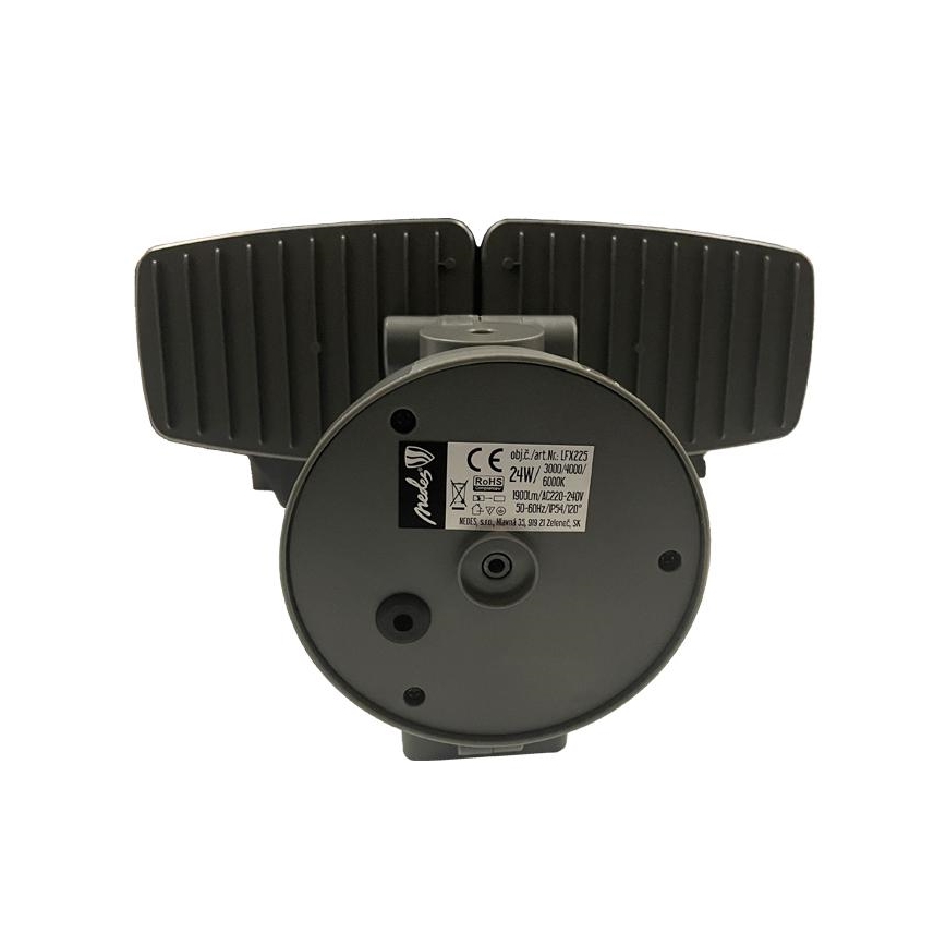 LED Zunanji reflektor s senzorjem LED/24W/230V 3000/4000/6000K IP54 antracit