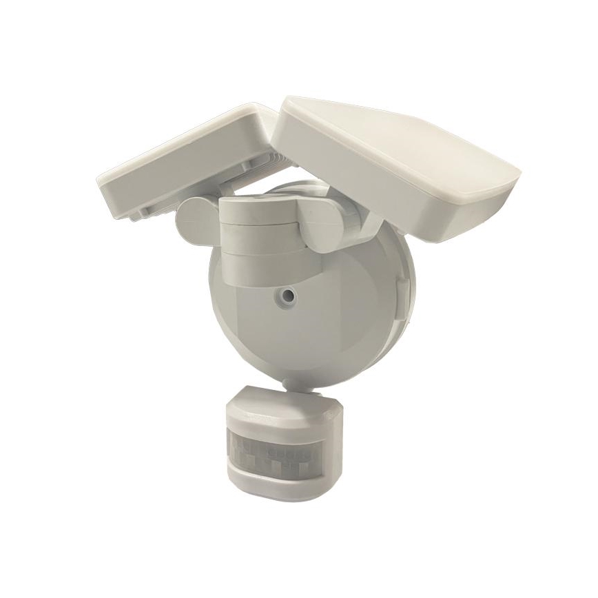 LED Zunanji reflektor s senzorjem LED/24W/230V 3000/4000/6000K IP54 bela