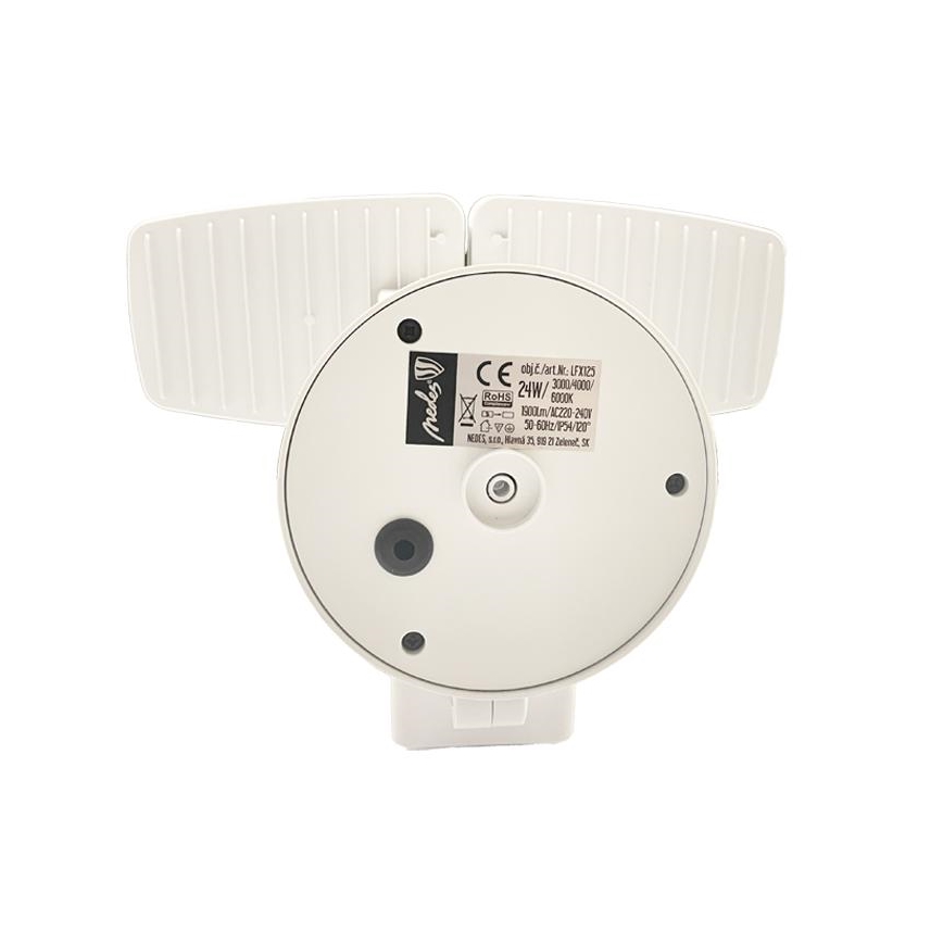 LED Zunanji reflektor s senzorjem LED/24W/230V 3000/4000/6000K IP54 bela