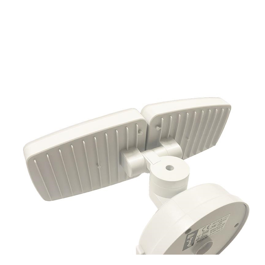 LED Zunanji reflektor s senzorjem LED/24W/230V 3000/4000/6000K IP54 bela