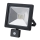 LED zunanji reflektor s senzorjem SLIM LED/20W/230V črn IP44