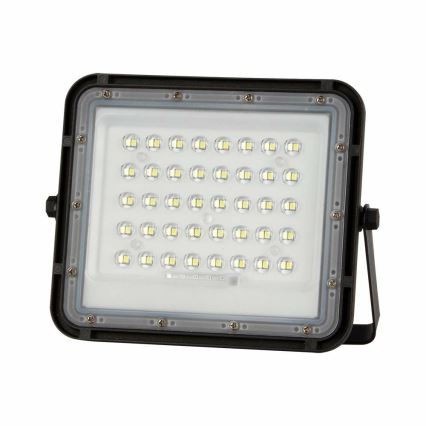 LED Zunanji zatemnitven solarni reflektor LED/10W/3,2V IP65 4000K črna + Daljinski upravljalnik