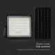 LED Zunanji zatemnitven solarni reflektor LED/10W/3,2V IP65 4000K črna + Daljinski upravljalnik