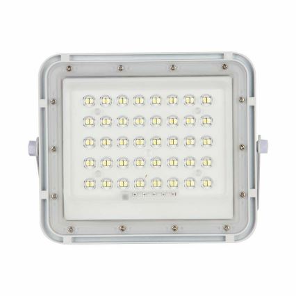 LED Zunanji zatemnitven solarni reflektor LED/10W/3,2V IP65 6400K bela + Daljinski upravljalnik