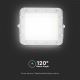 LED Zunanji zatemnitven solarni reflektor LED/10W/3,2V IP65 6400K bela + Daljinski upravljalnik
